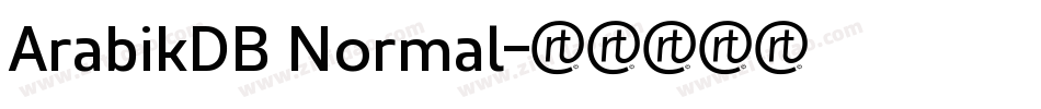 ArabikDB Normal字体转换